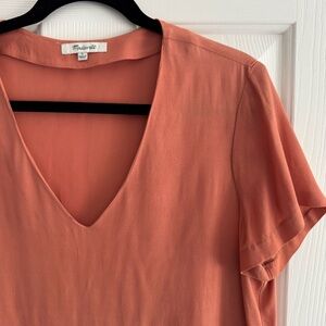 Madewell Shift Dress in Rust